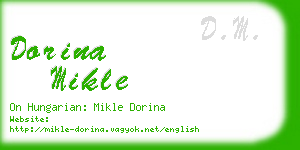 dorina mikle business card